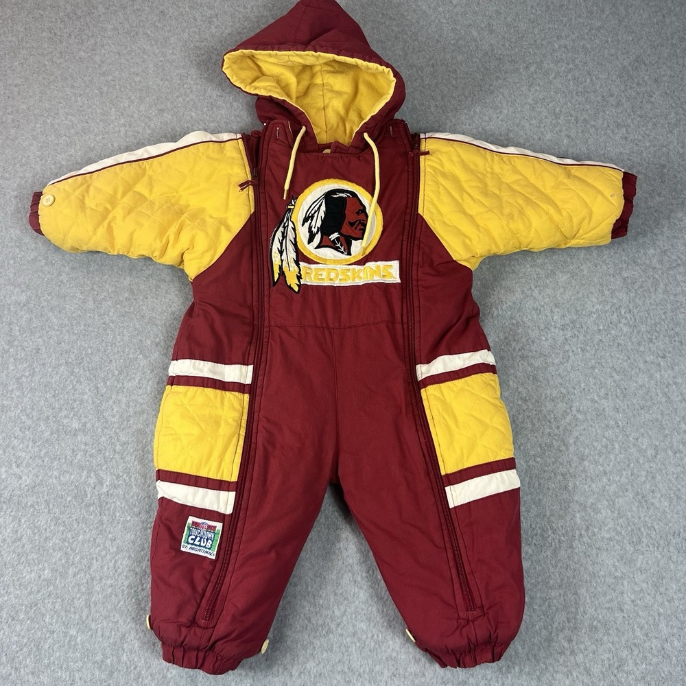 Vintage NFL Baby Sz 18 Mos Redskins Bunting Snow Suit Mighty‎ Mac Washington